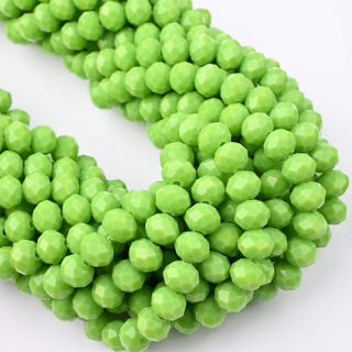 Cristalli Rondella Verde Lime 8mm - 10 Fili