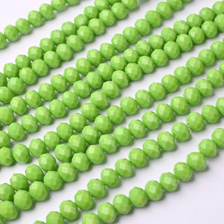 Cristalli Rondella Verde Lime 8mm - 10 Fili