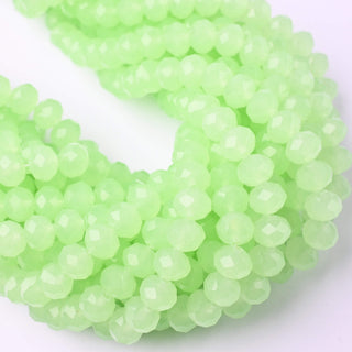 Cristalli Rondella Verde Menta Opal 8mm - 10 Fili