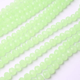 Cristalli Rondella Verde Menta Opal 8mm - 10 Fili