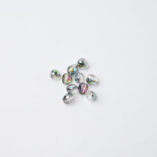 Cristalli Goccia Fumè Iridescente 4mm - 10 pz | Sarobidy