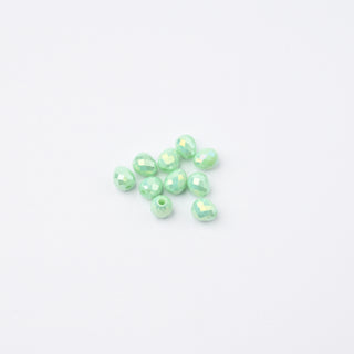 Cristalli Goccia Verde Menta Aurora Boreale 4mm - 10 pz | Sarobidy
