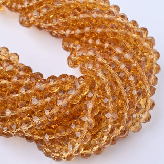 Cristalli Rondella Ambra Trasparente 8mm - 10 Fili