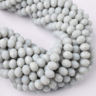 Cristalli Rondella Grigio 8mm - 10 Fili