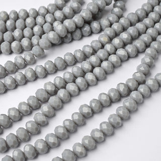 Cristalli Rondella Grigio Scuro 8mm - 10 Fili