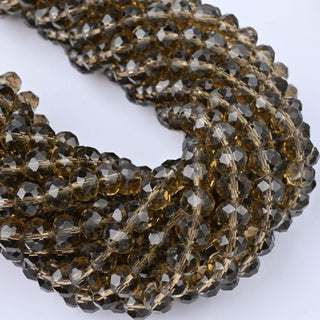 Cristalli Rondella Fumé Trasparente 8mm - 10 Fili