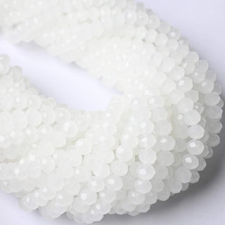 Cristalli Rondella Bianco Opal 6mm
