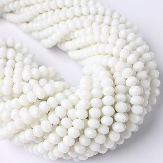 Cristalli Rondella Bianco 6mm - 10 Fili