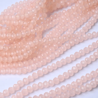 Cristalli Rondella Rosa Opal 6mm - 10 Fili