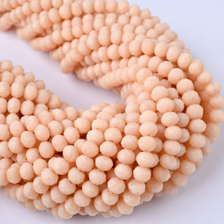 Cristalli Rondella Pesca 6mm
