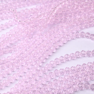 Cristalli Rondella Rosa Baby Trasparente 6mm