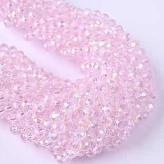 Cristalli Rondella Rosa Baby Trasparente AB 6mm - 10 Fili