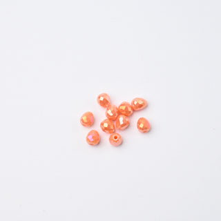 Cristalli Goccia Corallo Aurora Boreale 4mm - 10 pz | Sarobidy