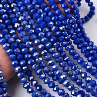 Cristalli Rondella Blu AB 6mm