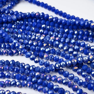 Cristalli Rondella Blu AB 6mm - 10 Fili