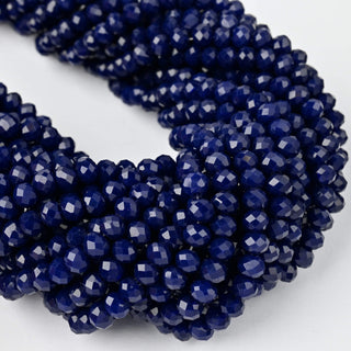 Cristalli Rondella Blu Scuro 6mm - 10 Fili