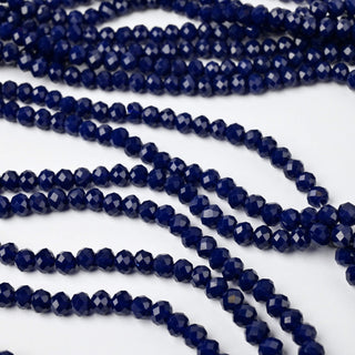 Cristalli Rondella Blu Scuro 6mm