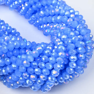 Cristalli Rondella Blu Opal AB 6mm - 10 Fili