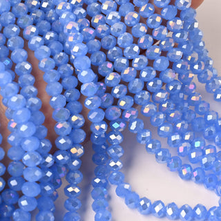 Cristalli Rondella Blu Opal AB 6mm - 10 Fili