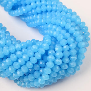 Cristalli Rondella Azzurro Opal 6mm - 10 Fili
