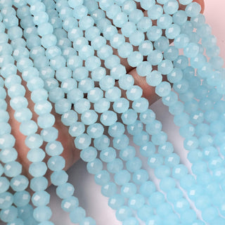 Cristalli Rondella Celeste Opal 6mm - 10 Fili