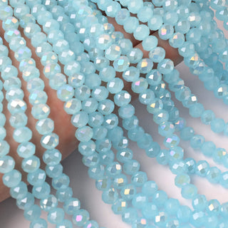 Cristalli Rondella Celeste Opal AB 6mm - 10 Fili