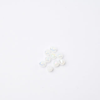 Cristalli Goccia Bianco Opal Aurora Boreale 4mm - 10 pz | Sarobidy
