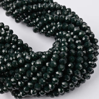 Cristalli Rondella Verde Foresta 6mm - 10 Fili