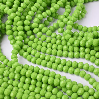 Cristalli Rondella Verde Lime 6mm