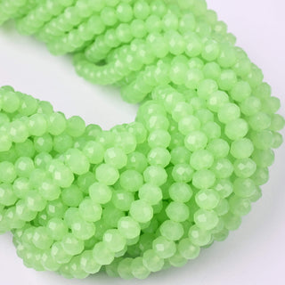 Cristalli Rondella Verde Menta Opal 6mm - 10 Fili