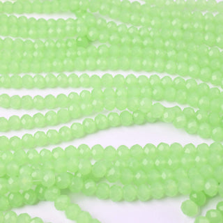 Cristalli Rondella Verde Menta Opal 6mm - 10 Fili