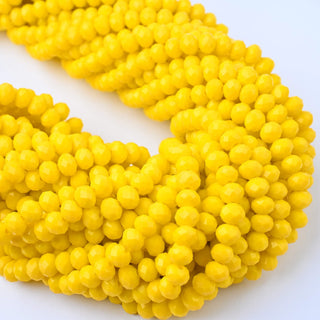 Cristalli Rondella Giallo 6mm - 10 Fili