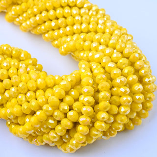Cristalli Rondella Giallo AB 6mm - 10 Fili
