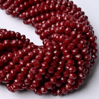 Cristalli Rondella Bordeaux 6mm - 10 Fili