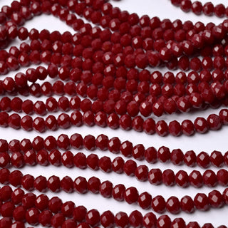 Cristalli Rondella Bordeaux 6mm - 10 Fili