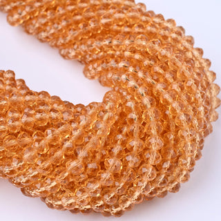 Cristalli Rondella Ambra 6mm