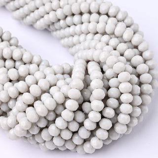 Cristalli Rondella Grigio 6mm - 10 Fili