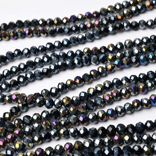 Cristalli Rondella Nero AB 6mm