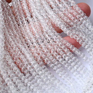 Cristalli Rondella Crystal 4mm - 10 Fili