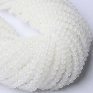 Cristalli Rondella Bianco Opal 4mm - 10 Fili