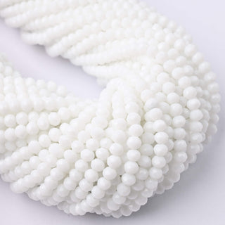 Cristalli Rondella Bianco 4mm - 10 Fili
