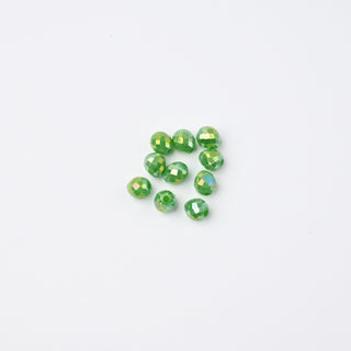 Cristalli Goccia Verde Aurora Boreale 4mm - 10 pz | Sarobidy