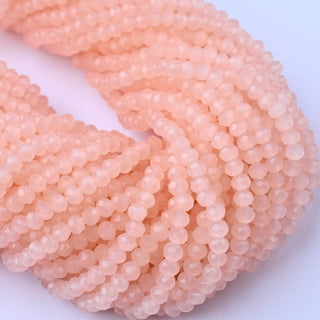 Cristalli Rondella Rosa Opal 4mm - 10 Fili
