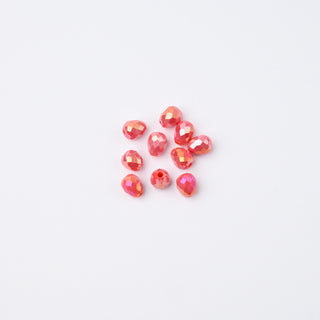 Cristalli Goccia Rosso Aurora Boreale 4mm - 10 pz | Sarobidy