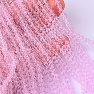 Cristalli Rondella Rosa Baby Trasparente 4mm