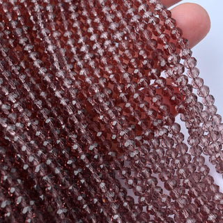 Cristalli Rondella Vinaccia Trasparente 4mm