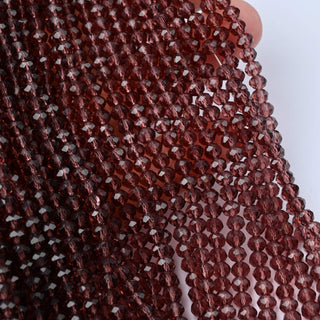 Cristalli Rondella Borgogna Trasparente 4mm