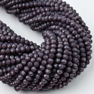 Cristalli Rondella Viola Scuro 4mm - 10 Fili