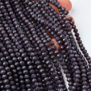 Cristalli Rondella Viola Scuro 4mm