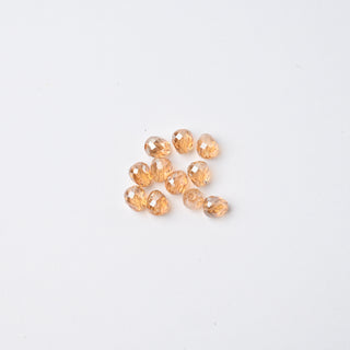 Cristalli Goccia Miele Trasparente Aurora Boreale 4mm - 10 pz | Sarobidy